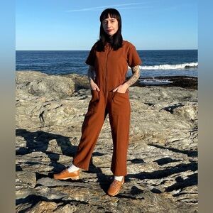 Noble Zip-Up Adult Utility Suit - Terracotta Size Small